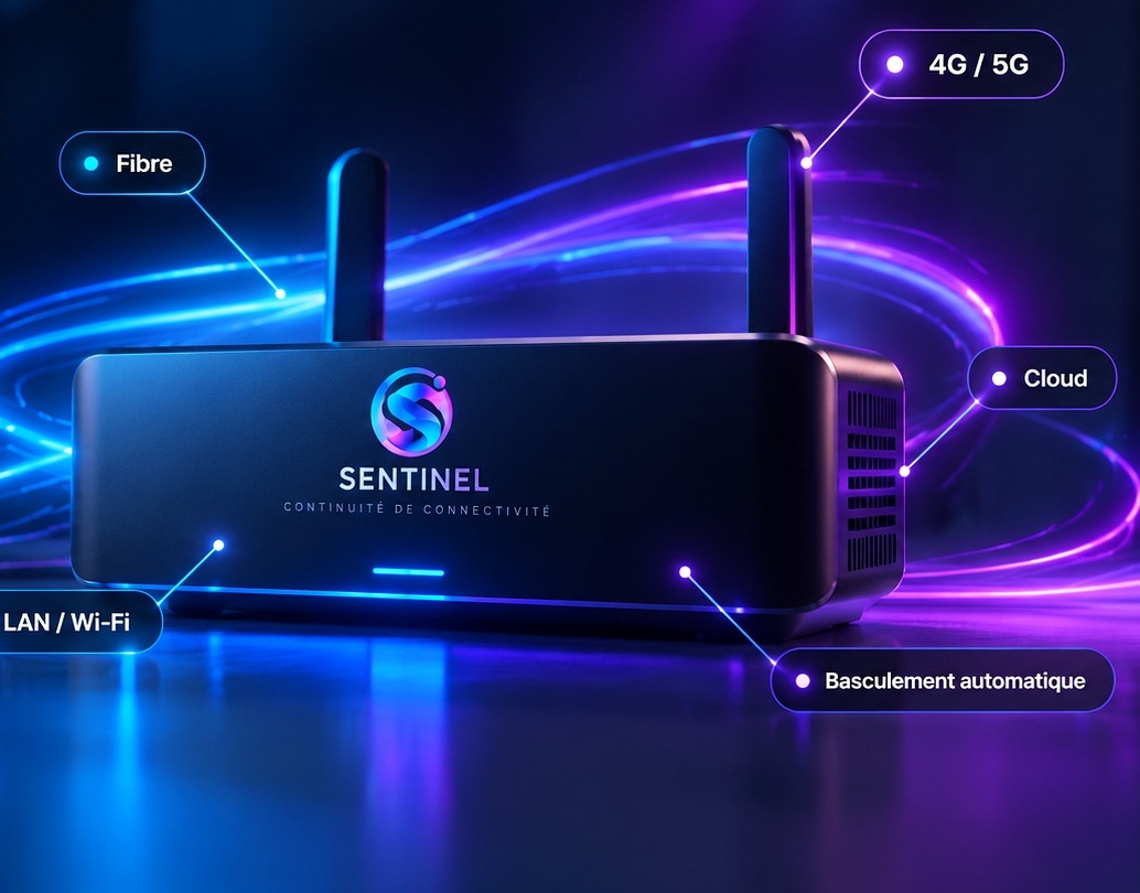 Routeur Sentinel et flux de connectivité professionnelle